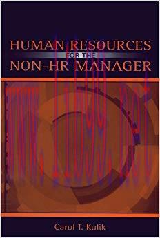 (PDF)Human Resources for the Non-HR Manager 1st Edition