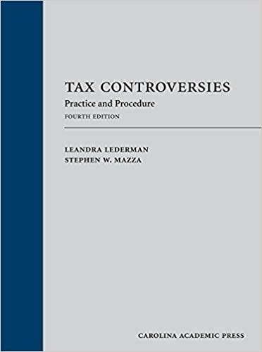 (PDF)Tax Controversies Practice and Procedure, Fourth Edition
