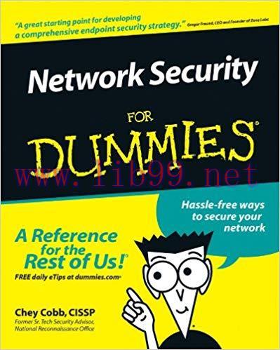 Network Security For Dummies 1st Edition,
