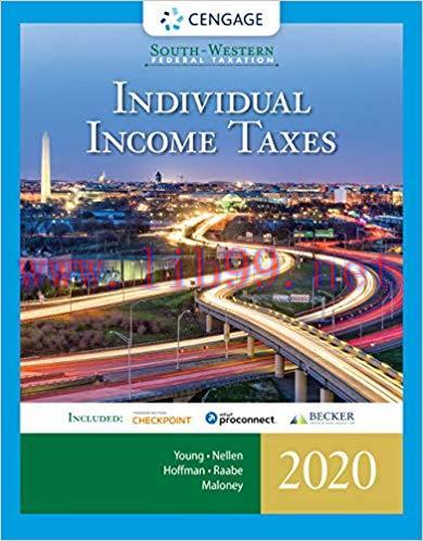 [PDF]South-Western Federal Taxation 2020 Individual Income Taxes, 43rd Edition