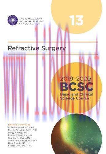 [AME]2019-2020 BCSC (Basic and Clinical Science Course), Section 13: Refractive Surgery (Origin...