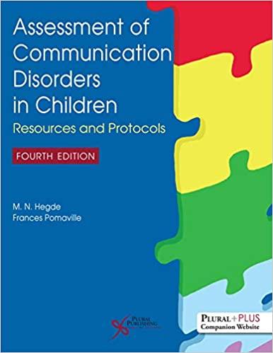 Assessment of Communication Disorders in Children 4th Edition