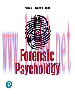 [PDF]Forensic Psychology, Sixth Edition