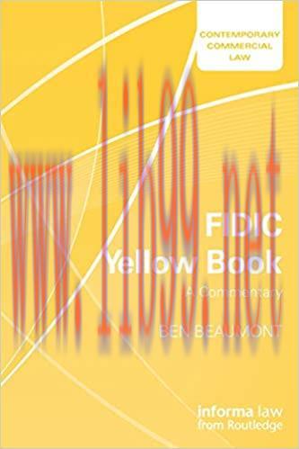 (PDF)FIDIC Yellow Book: A Commentary (Contemporary Commercial Law)