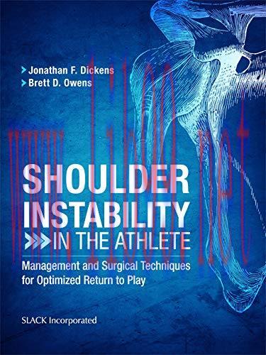 [AME]Shoulder Instability in the Athlete: Management and Surgical Techniques for Optimized Retu...