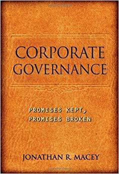(PDF)Corporate Governance Promises Kept, Promises Broken