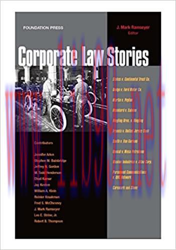 (PDF)Corporate Law Stories