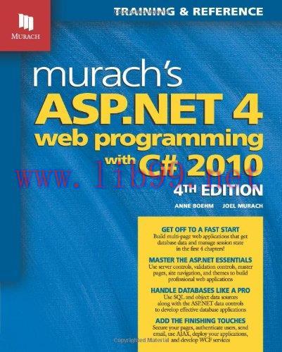[FOX-Ebook]Murach's ASP.NET 4 Web Programming with C# 2010, 4th Edition
