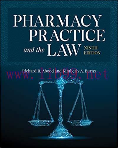 (PDF)Pharmacy Practice and the Law 9th Edition
