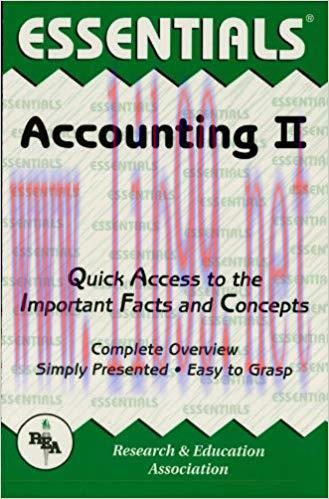 (PDF)Accounting II Essentials (Essentials Study Guides Book 2)