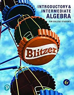 Introductory and Intermediate Algebra for College Students 6th Edition