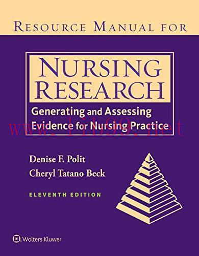 [AME]Resource Manual for Nursing Research: Generating and Assessing Evidence for Nursing Practi...