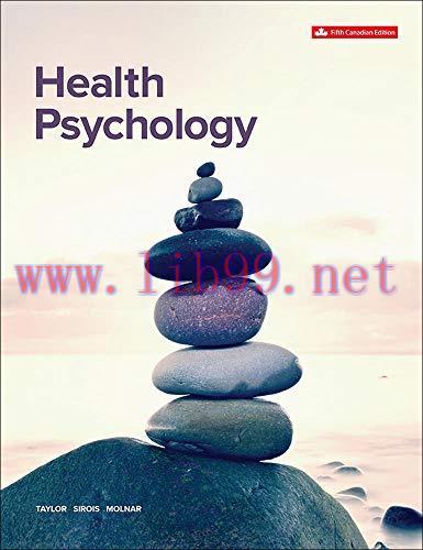 [AME]Health Psychology, Fifth Canadian Edition (High Quality Image PDF)