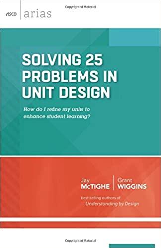 (PDF)Solving 25 Problems in Unit Design how do I refine my units to enhance student learning (A...