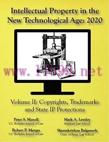 (PDF)Intellectual Property in the New Technological Age 2020 Vol. II Copyrights, Trademarks and...