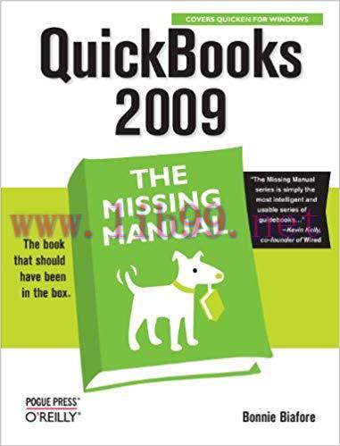 (PDF)QuickBooks 2009: The Missing Manual 1st Edition