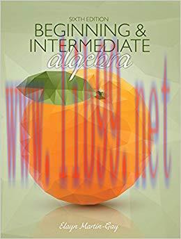 (PDF)Beginning & Intermediate Algebra 6th Edition