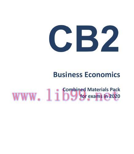 [PDF]Business Economics Subject CB2 CMP 2020
