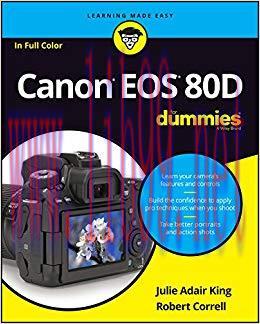 Canon EOS 80D For Dummies 1st Edition,