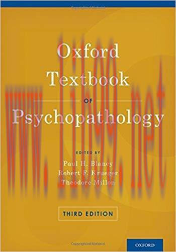 [PDF]Oxford Textbook of Psychopathology (Oxford Textbooks in Clinical Psychology), 3rd Edition