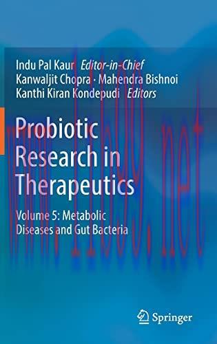 [AME]Probiotic Research in Therapeutics: Volume 5: Metabolic Diseases and Gut Bacteria (Probiot...