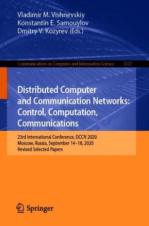 Distributed Computer and Communication Networks Control, Computation, Communications