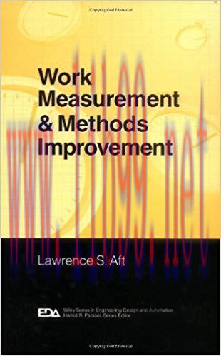(PDF)Work Measurement and Methods Improvement (Engineering Design and Automation Book 9) 1st Ed...