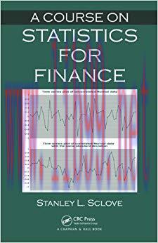 (PDF)A Course on Statistics for Finance 1st Edition