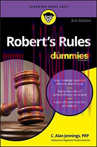 [FOX-Ebook]Robert's Rules For Dummies, 3rd Edition