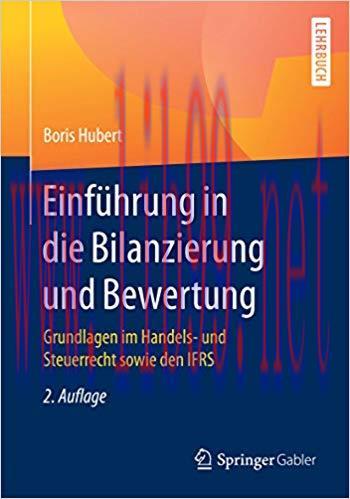 (PDF)Einf&uuml;hrung in die Bilanzierung und Bewertung: Grundlagen im Handels- und Steuerrecht sowie...