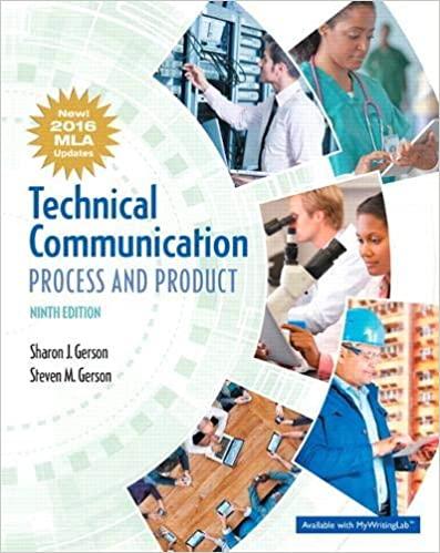 (PPT)Technical Communication Process and Product, MLA Update, 9th Edition by Sharon J. Gerson.z...
