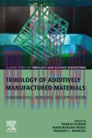 [PDF]Tribology of Additively Manufactured Materials