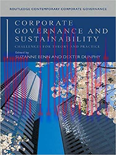 (PDF)Corporate Governance and Sustainability: Challenges for Theory and Practice (Routledge Con...