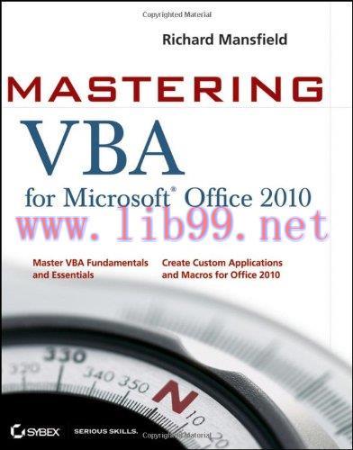 [FOX-Ebook]Mastering VBA for Office 2010, 2nd Edition