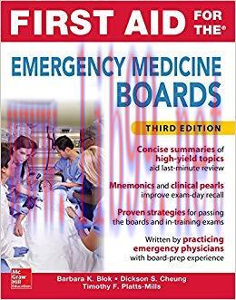 (PDF)First Aid for the Emergency Medicine Boards Third Edition 3rd Edition