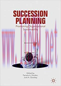 (PDF)Succession Planning: Promoting Organizational Sustainability 1st ed. 2018 Edition