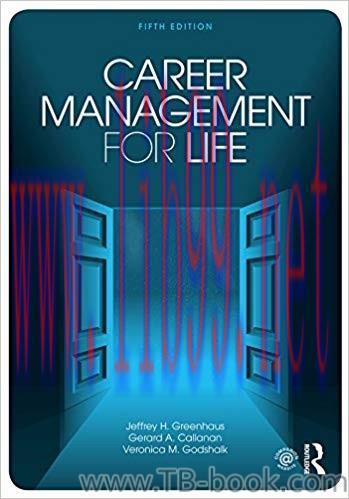 Career Management for Life 5th Edition by Jeffrey H. Greenhaus 课本