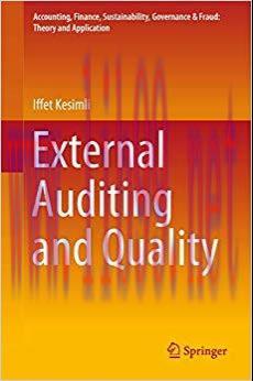 (PDF)External Auditing and Quality (Accounting, Finance, Sustainability, Governance & Fraud: Th...