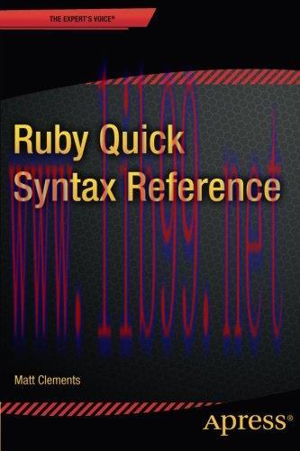 [FOX-Ebook]Ruby Quick Syntax Reference