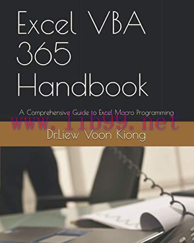 [FOX-Ebook]Excel VBA 365 Handbook: A Comprehensive Guide to Excel Macro Programming
