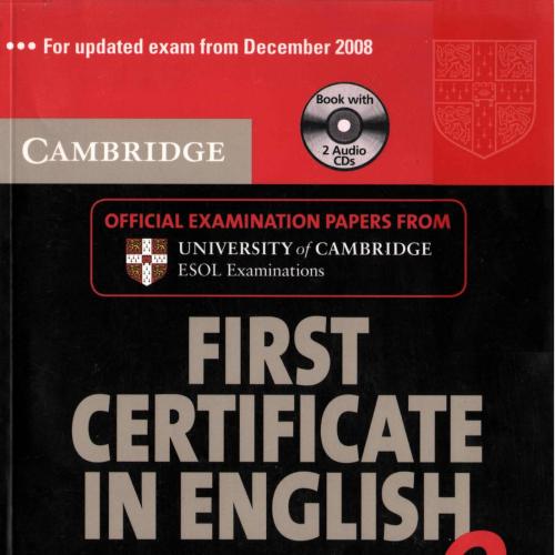 Cambridge First Certificate in English for Updated Exams - Student's Book with answers 2