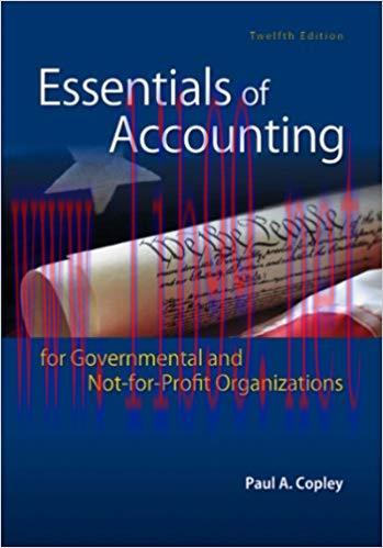 (PDF)Essentials of Accounting for Governmental and Not-for-Profit Organizations 12th Edition