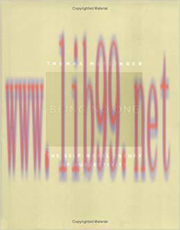 (PDF)Being No One: The Self-Model Theory of Subjectivity (A Bradford Book)