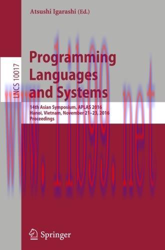 [FOX-Ebook]Programming Languages and Systems: 14th Asian Symposium