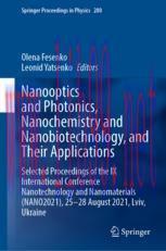 [PDF]Nanooptics and Photonics, Nanochemistry and Nanobiotechnology, and Their Applications : Se...