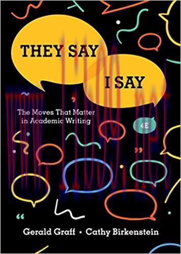 (PDF)They Say / I Say, 4e with access card + The Little Seagull Handbook with Exercises, 3e