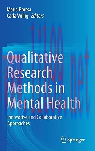 [AME]Qualitative Research Methods in Mental Health: Innovative and Collaborative Approaches (Or...