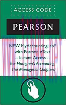 (PDF)NEW MyAccountingLab® with Pearson eText — Instant Access — for Horngren’s Accounting, The ...