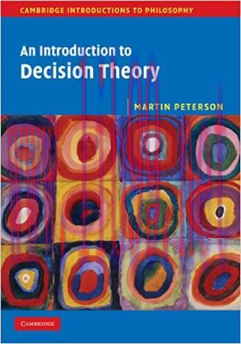 (PDF)An Introduction to Decision Theory (Cambridge Introductions to Philosophy)