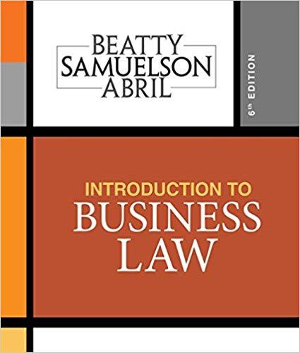 Introduction to Business Law 6th Edition [Jeffrey F. Beatty]